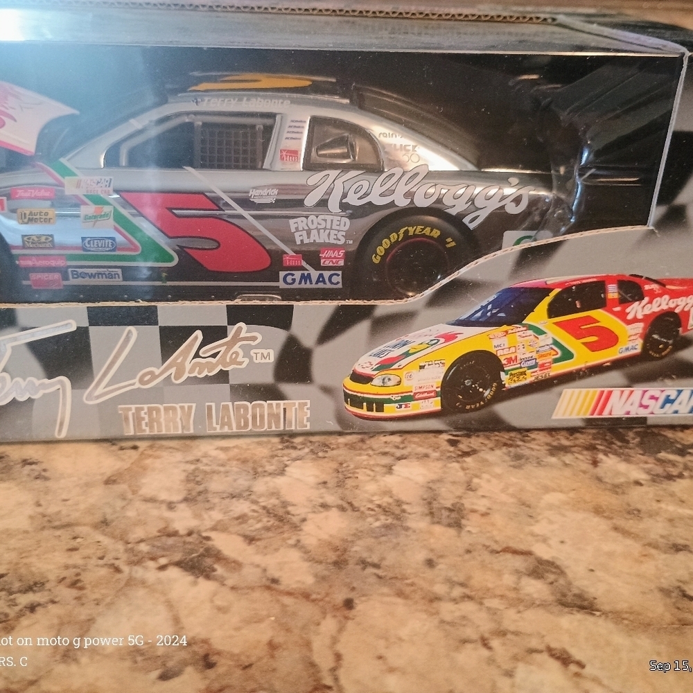 NASCAR Diecast Model Car - Silver and Red